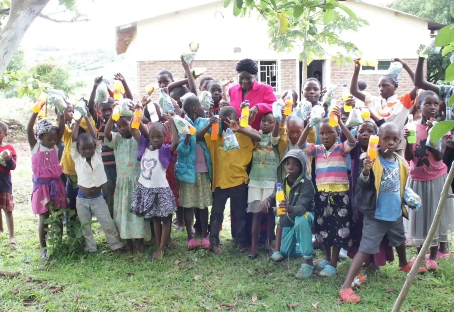 Children gathered together at the Philadelphia Centre for Help
